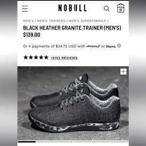 NoBull Black Heather Granite Trainer